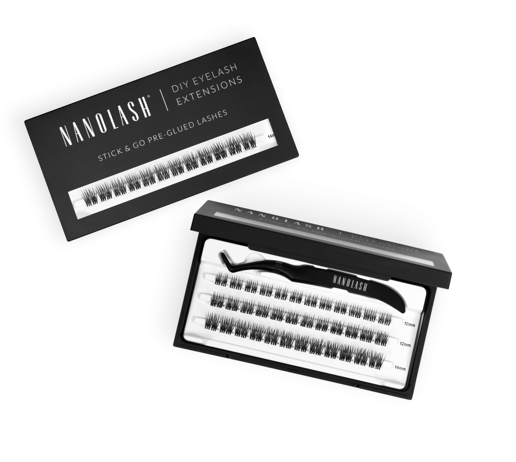 pre glued under lashes nanolash